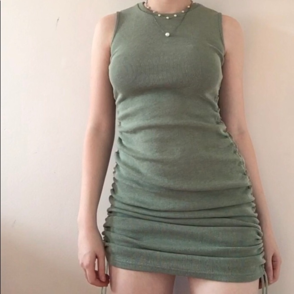 🍡Pistachio Military Minds Dress🍡
